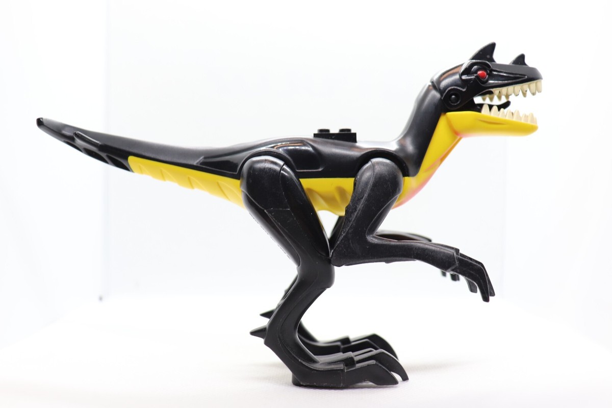 Mutated Raptor 7295 Black/ Yellow Dino 2010 Velociraptor LEGO 