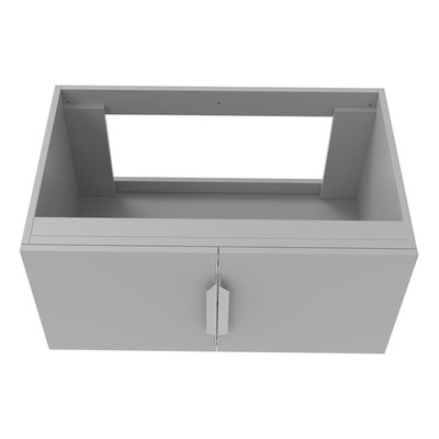 Alpine 30'' Wood Floating Vanity Base with Drawers in Gray