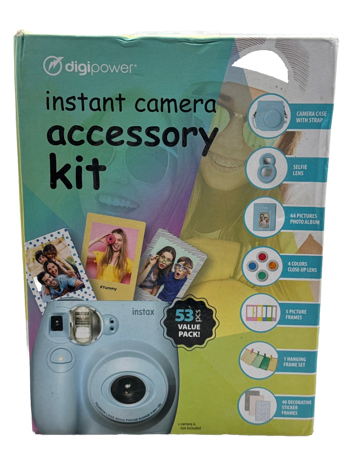 Digipower 53-Piece Instant Camera Accessory Kit for Fujifilm Instax-image
