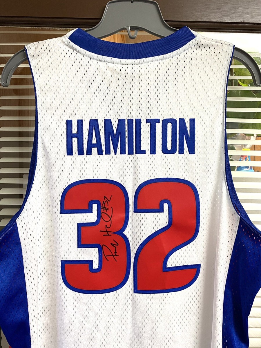Maglia NBA Mitchell & Ness Pistons 2003 Richard Hamilton - Taglia Uomo, Royal Blu