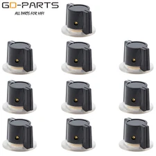 Audio instrument guitar effect pedal pointer knob Marconi Neve Style Black 10PCS