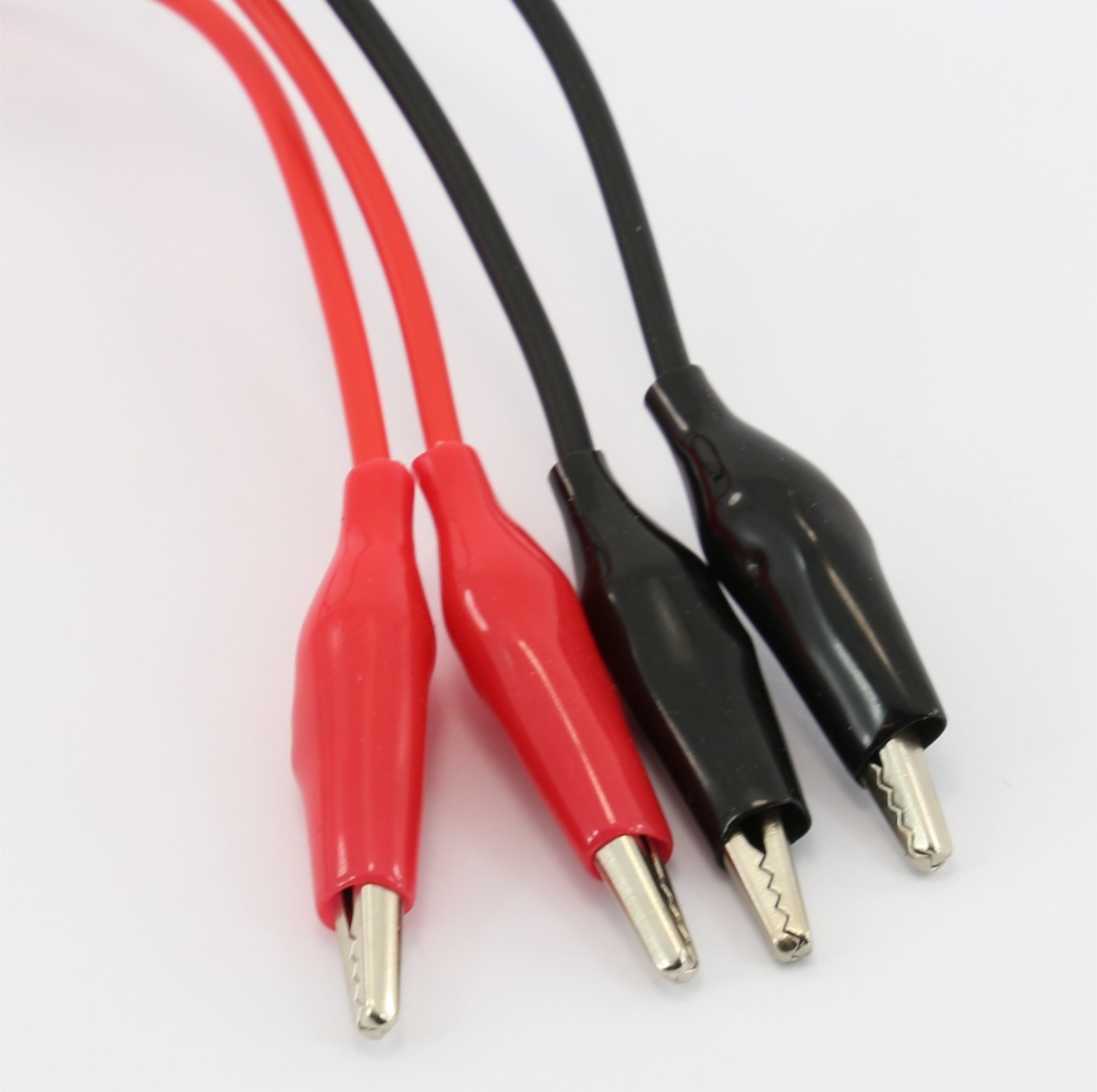 Test Leads Terminating in Insulated Crocodile Clips TEST EQUIPMENT 50cm