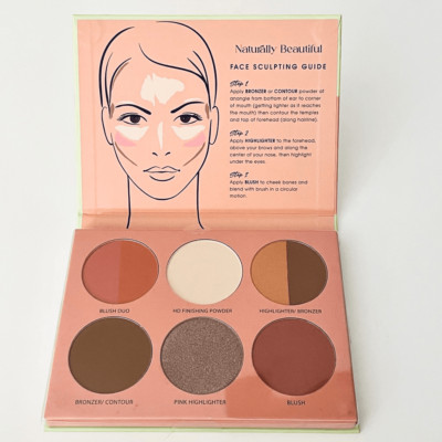NWT natural beautiful face Palette Sculpting Shades to Compliment any skin Tone