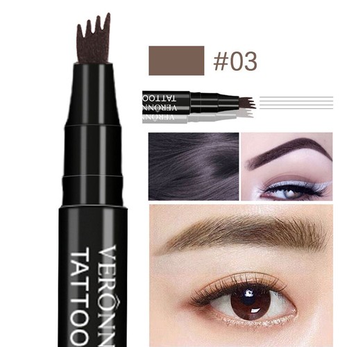 Microblading Tattoo Eyebrow Ink Pen Long Lasting Eye Brow Pencil 3D Fork Makeup- - Picture 17 of 32