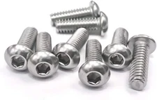 1/4"-20 Stainless-Steel Button Head Socket Cap-Screws SAE Coarse Thread 18-8/A2
