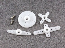 1Set 4PCS Assorted Plastic 25T Futaba Micro Servo Arm Horn RC Model US SHIP 