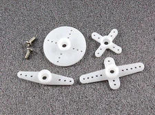 1Set (4PCS) Assorted Plastic 25T Futaba Micro Servo Arm Horn RC Model (US SHIP)