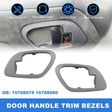 For Chevrolet For GMC Inside Interior Door Handle Bezel Cover Front Rear