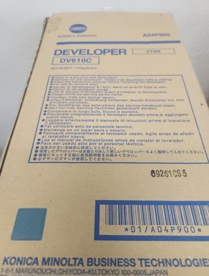 Konica Minolta DV610C Cyan Developer A04P900 For Konica Minolta Printer