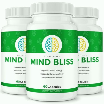 Mind Bliss Capsules, MindBliss Brain Health Support Supplement Pills - 3 Pack