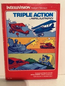 Intellivision Lot of 5 Games Star Strike, Snafu, Frog Bog, Night Stalker, Triple