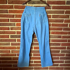 Vintage 70s Levis Bell Bottom Jeans Orange tab 38x31 MADE IN USA