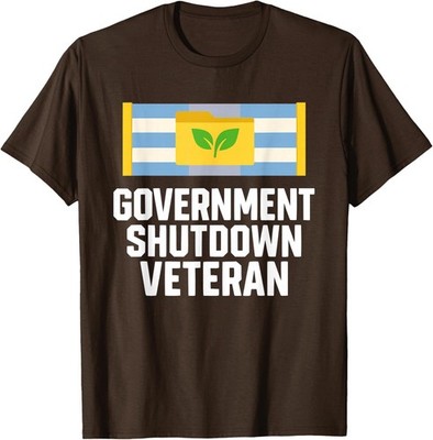 Retro Vintage Government Shutdown Veteran Design Unisex T-Shirt