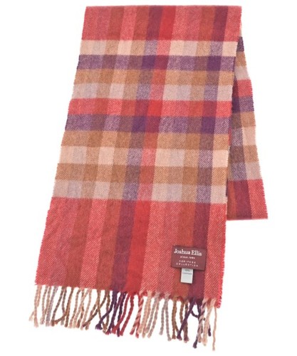 Joshua Ellis Check Scarf Men Multicolor