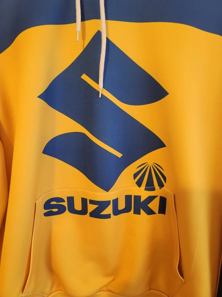 Sudadera con capucha vintage Team Suzuki Racing Moto talla M Foto 2 de 4