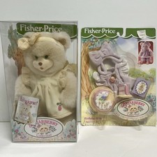 Vtg Fisher Price 1998 BriarBerry Berryjane Plush Bear  Extra Outfit NOS