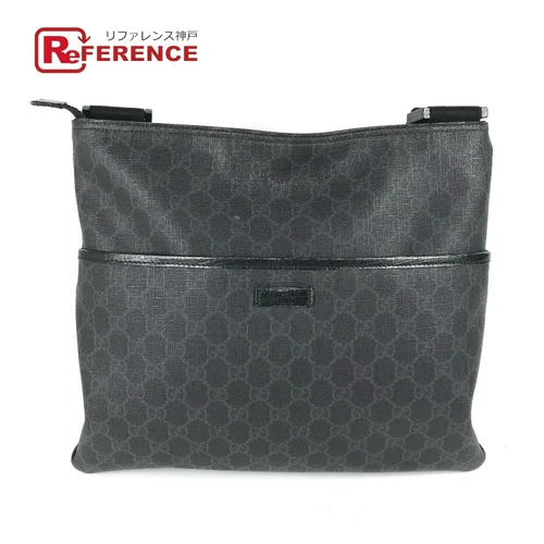 Sac à bandoulière diagonale GUCCI 162904 GG Supreme à bandoulière plat GG Supreme C