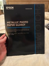 Epson S045589 Metallic Photo Paper Glossy 8.5" x 11" 25 Sheets New Sealed Sealed