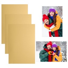 3 Pcs 4x6 Inch Sublimation Blanks, Aluminum Sublimation Metal, Dark Gold