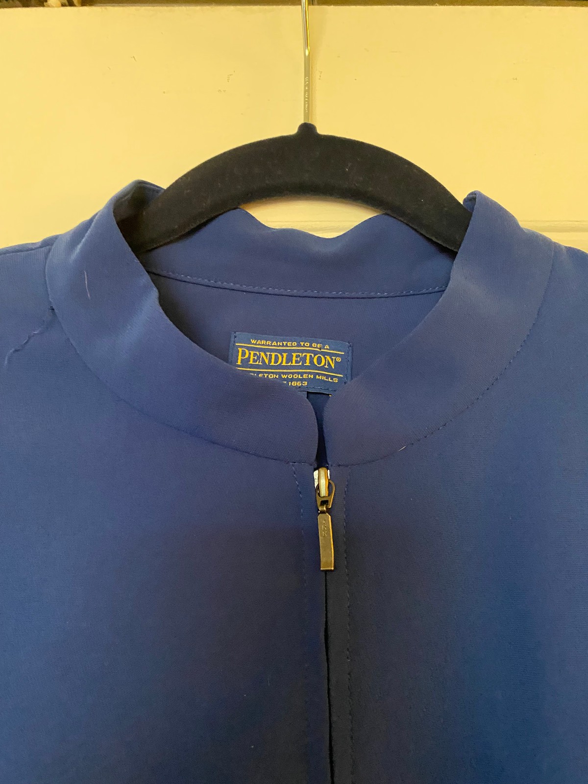 Pendleton Royal Blue Full Zip Blazer, Shoulder Pa… - image 8