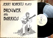 JERRY ROBERTS PLAYS BROUER & BARRIOS LP - Private Label, Nashville Tenn. EX