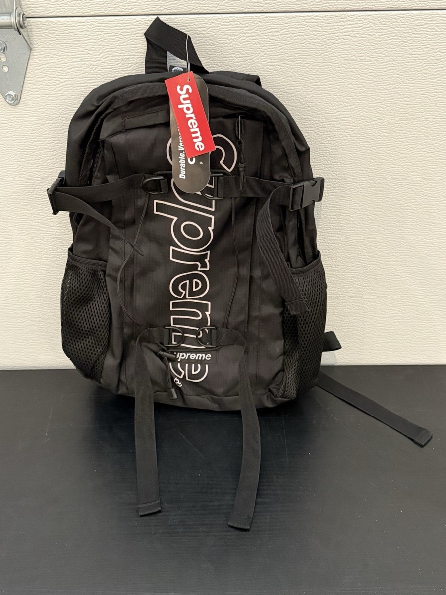 【美品】　Supreme black backpack 2000ss Supreme Black Backpack With Tags New | eBay