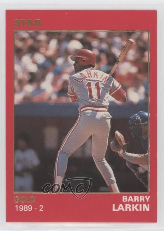 1990 Star Gold /1500 Barry Larkin #95 HOF 2k3