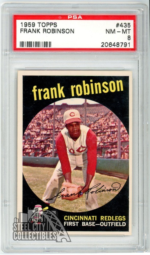 Frank Robinson 1959 Topps Card #435 PSA 8 NM-MT (791)
