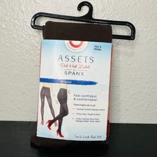 NEW ASSETS RED HOT LABEL BY SPANX ORIGINAL SHAPING TIGHTS SIZE 5 BROWN