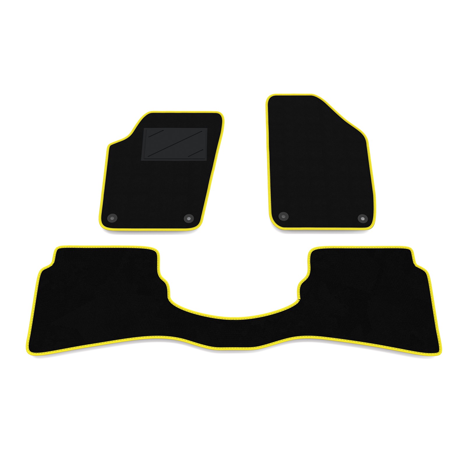 Tapis de sol de voiture arrière uni compatible avec Volkswagen Polo 9N