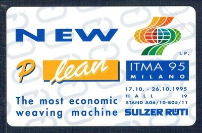 GIAN PRP Golden 255 SULZER RUTI ITMA MILANO Neue Ottima Magnetkarte