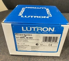 Lutron ST-5BRL-NI-WH 5 button master keypad white Homeworks wired architectural 