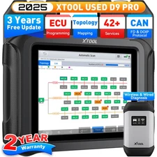 XTOOL D9PRO Auto Bidirectional Scan Tool E.CU Programming Diagnostic Scanner