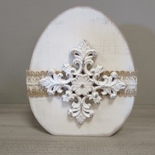 Handmade Spring Easter Egg Shelf Sitter Decor
