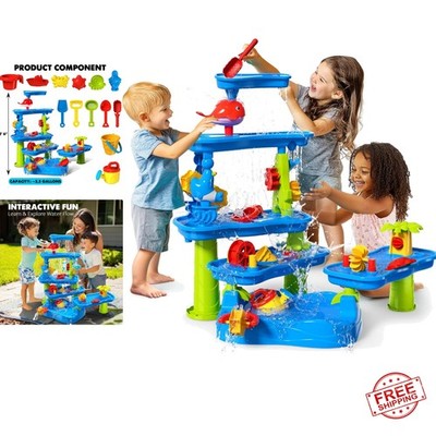 Water Table for Toddlers 3-5 Outdoor Toys Water Play Table