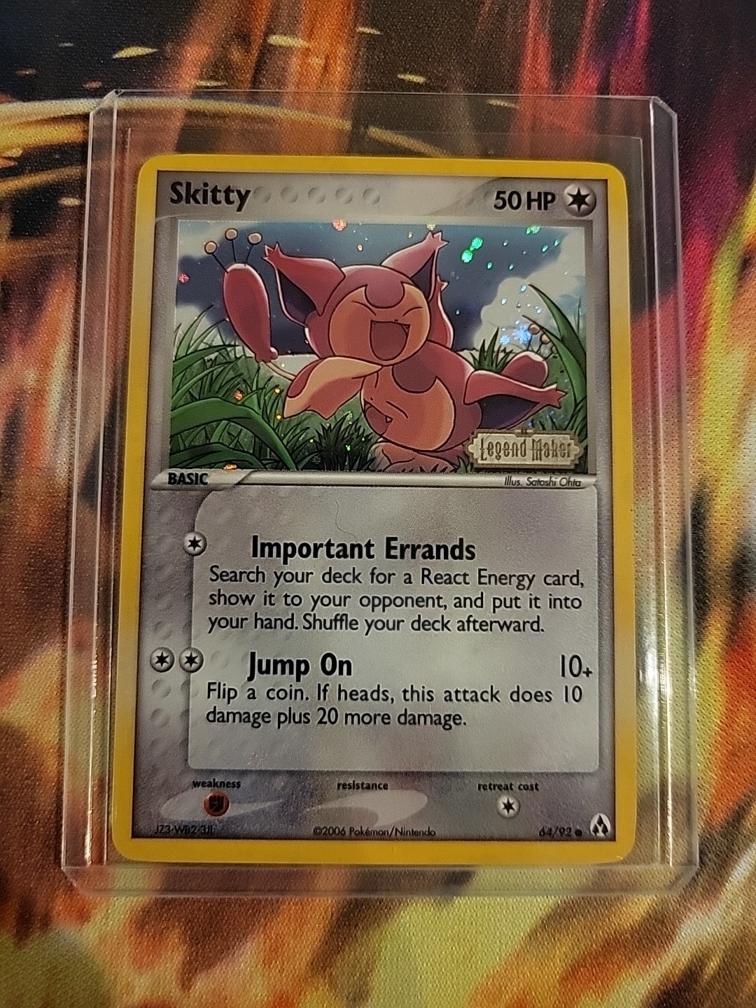 Pokémon TCG Skitty Legend Maker 64/92 Reverse Holo Mint