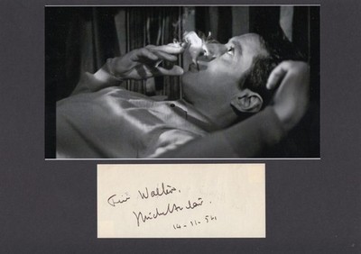 Michel Auclair+ - seltenes original Autogramm