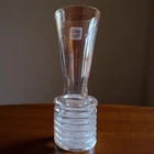 Blenko Hand Formed Clear Glass Vase ca. 1960
