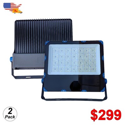 2 Pack LED Flood Light Spotlight AC90V-305V Garden Street Barn Lights 60000 Lm