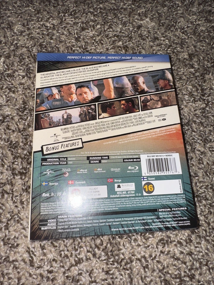 Gladiator 2000 SteelBook Blu-ray + DVD + Digital HD Limited Edition 2013 Zone B - Image 2 of 2