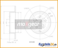 2 St. Bremsscheibe Maxgear 19-0964 FüR Toyota Avensis