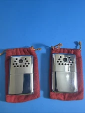 Lot Of 2 VTG Jon-E Aladdin Chrome Hand Warmer (T6)