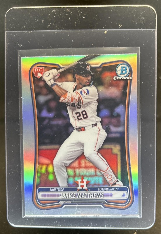 2026 Bowman Brice Matthews Chrome Red RC Variation #56 Astros Rookie