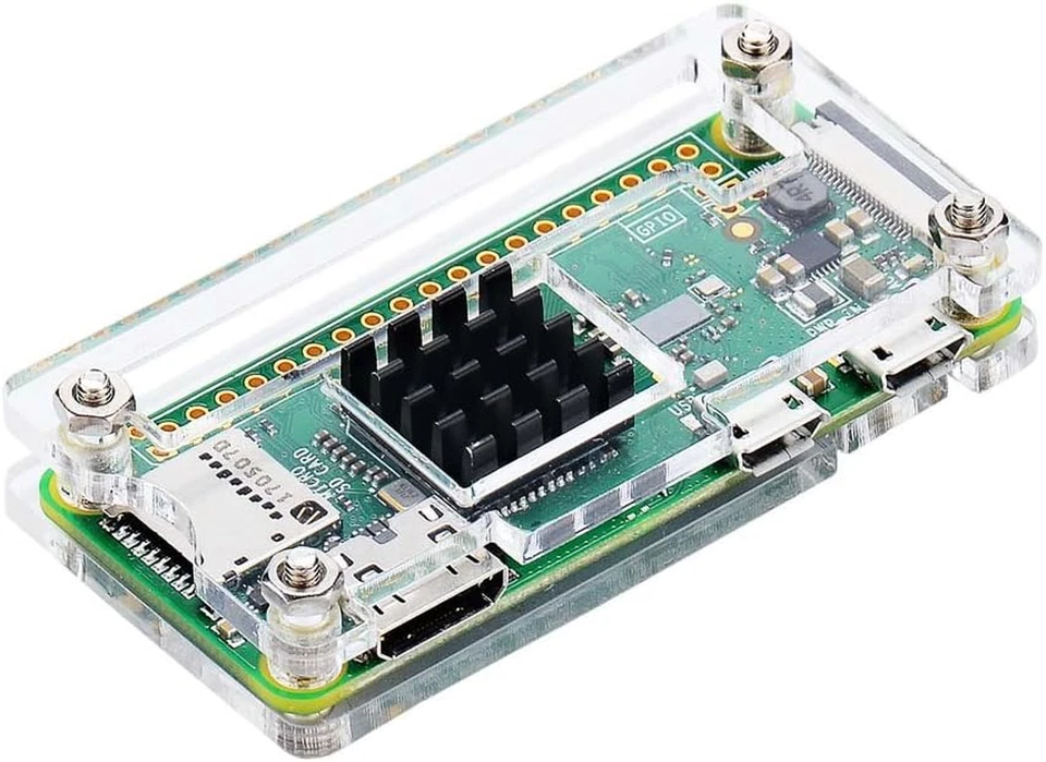 Raspberry Pi Zero Case, Case for Raspberry Pi Zero 2 W, with Heatsink, HDMI Adap - Image 2 of 4