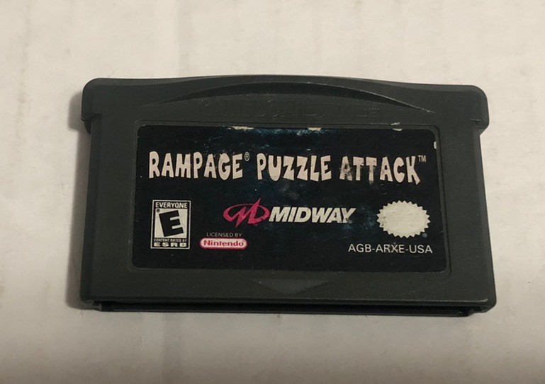 Rampage Puzzle Attack (Nintendo Game Boy Advance) - Tested *READ DESCRIPTION*