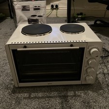 Igenix IG7130 Electric Mini Oven with Hotplate Hobs 30 Litre Portable White 