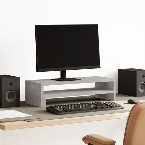 Monitorstandaard 54x22x15 cm bewerkt hout bruin eikenkleurig vidaXL - Afbeelding 4 van 111