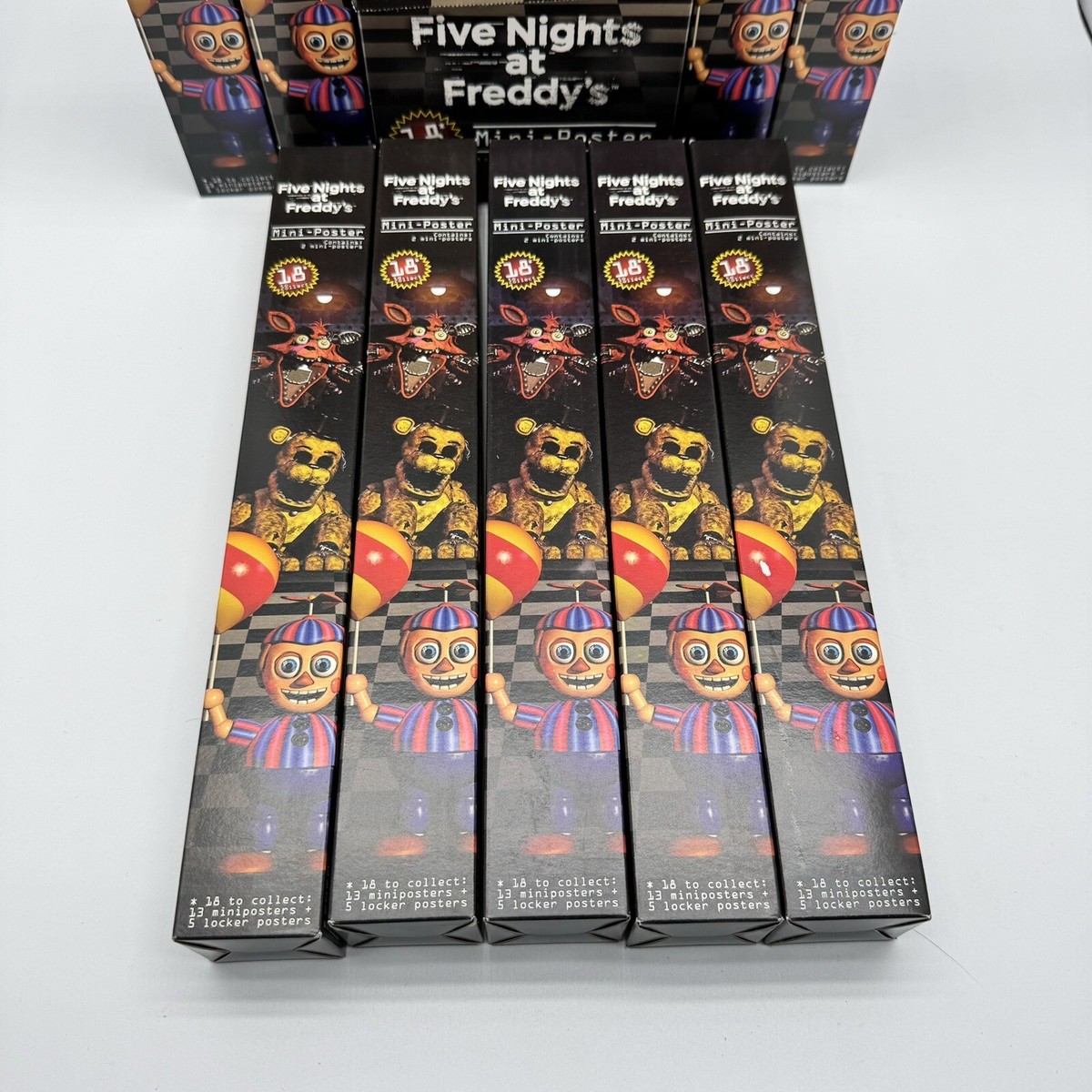 Five Nights At Freddy's Mini Posters 2016 Full Set 18 With 2 Per