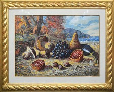 Serigrafia a colori su tela Giovan Francesco Gonzaga 50x70 cm (Quadro dipinto)