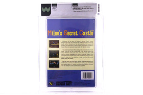 Milon's Secret Castle Circle Seal 1st Print Nintendo NES New Sealed WATA 9.8 A